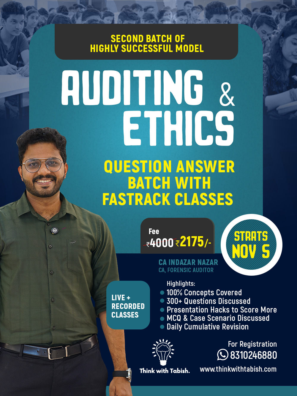 CA Inter Auditing Question Practice Batch - Sep 25, Jan 26, May 26
